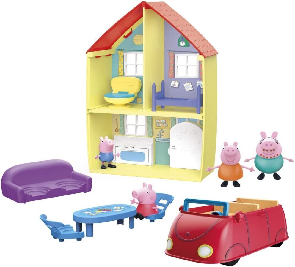 Peppa Pig Toys Peppa\'s Family Home Combo , Peppa Pig House Playset with 4...