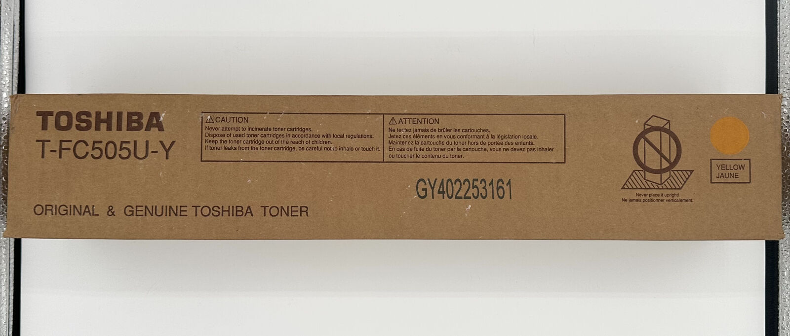 TOSHIBA T-FC505U-Y Print  YELLOW Toner Cartridge / FACTORY SEALED BOX