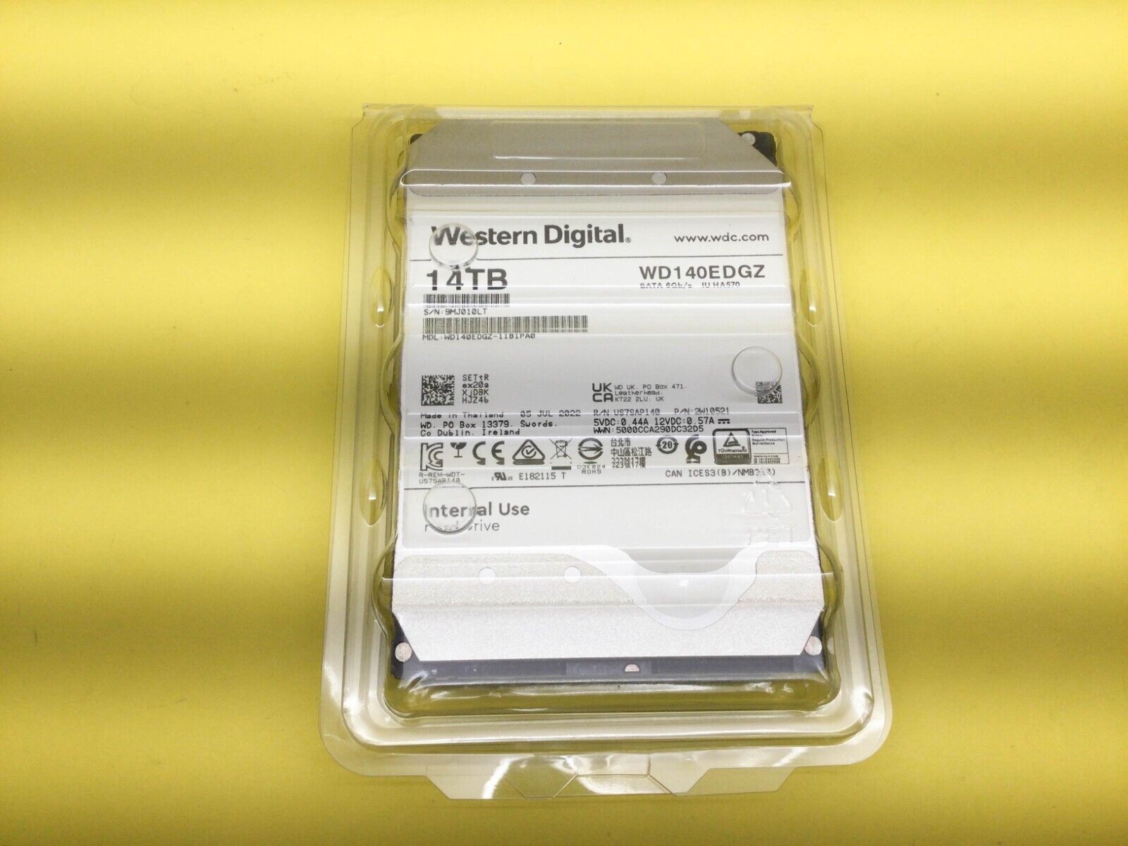 Western Digital 14TB 3.5'' 6Gb/s 5400 RPM SATA HDD WD140EDGZ New