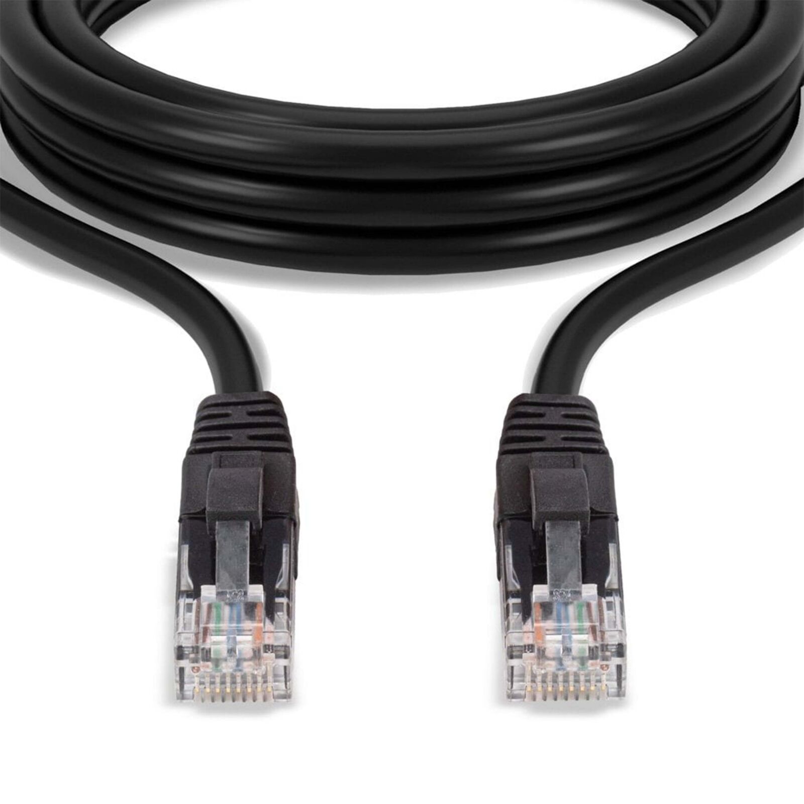 CABLE LAN ETHERNET UTP RJ-45 NETWORK PATCH INTERNET BLACK 0 10/12ft 9 13/16in