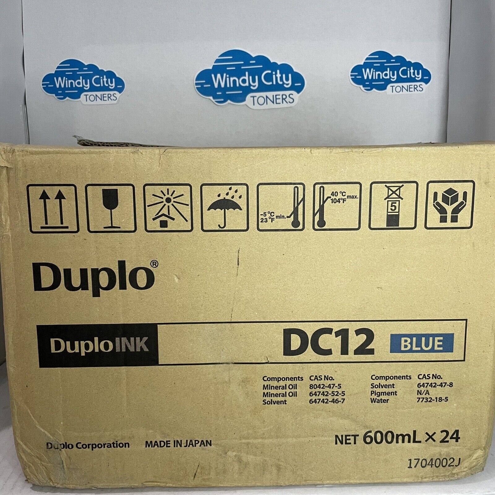 DuploINK DC Color Original INK DC12 Blue for Duplo DP-C100 DP-L210 Box of 23