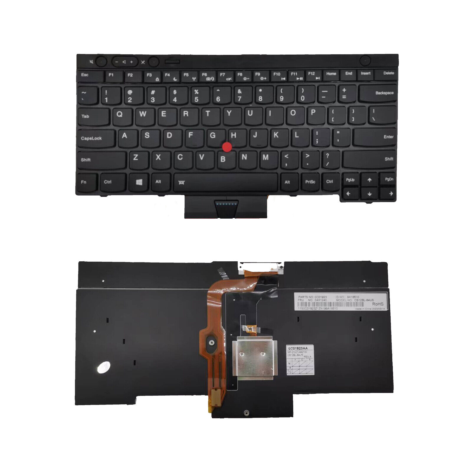 US Keyboard Backlit for Lenovo ThinkPad T430 T430S T430I T530 T530I L430 04X1201