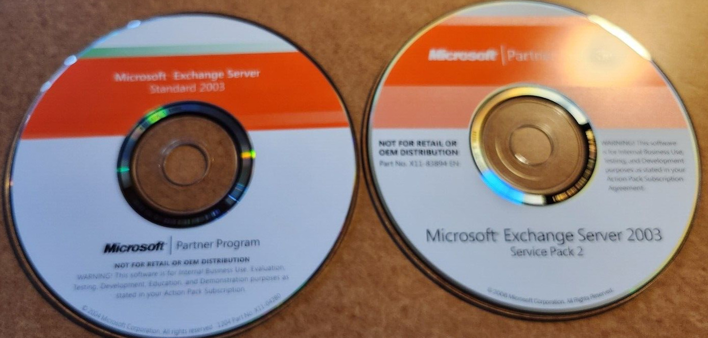 Microsoft Exchange Server 2003 Standard Edition + Service Pack 2 CD X11-4280