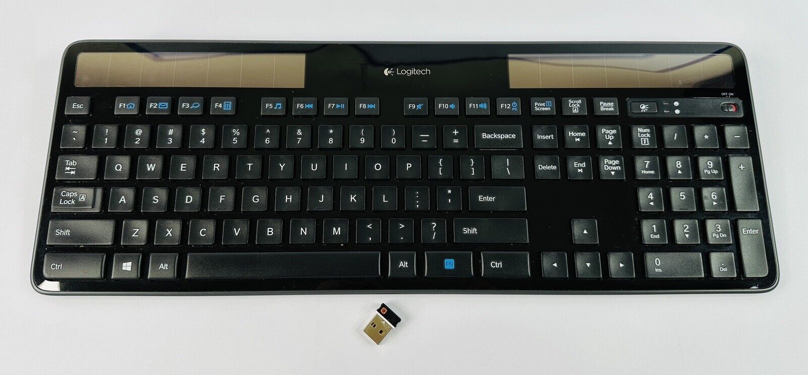 Logitech K750 Wireless Solar Keyboard for Windows, 2.4GHz Wireless w/Dongle