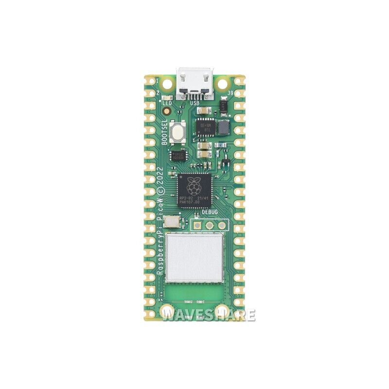 Raspberry Pi Pico W RP2040 Dual-core Built-in WiFi Microcontroller Board