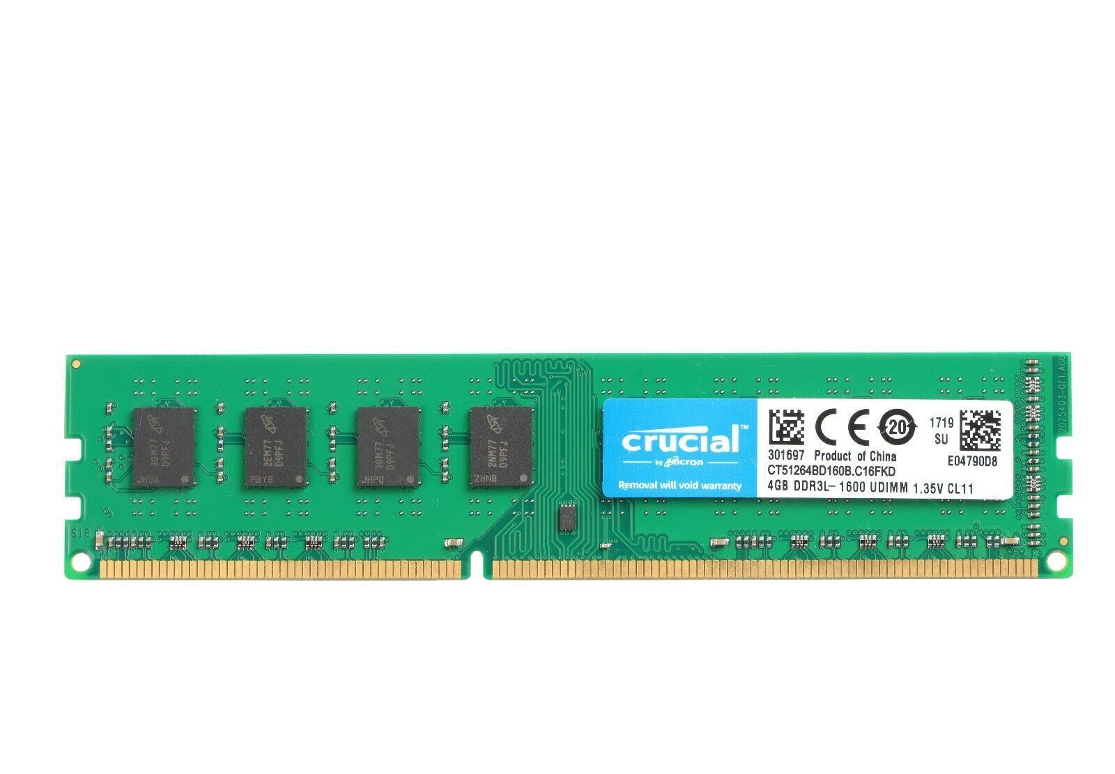 Crucial DDR3L 4GB 8GB (2x4GB) 240-Pin PC3L-12800 1600MHz Desktop Memory 2Rx8 LOT