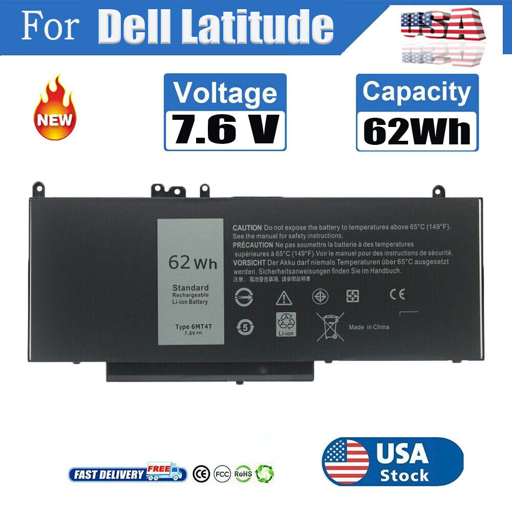 6MT4T Battery For Dell Latitude E5470 E5570 Precision 3510 79VRK Laptop 4Cell US