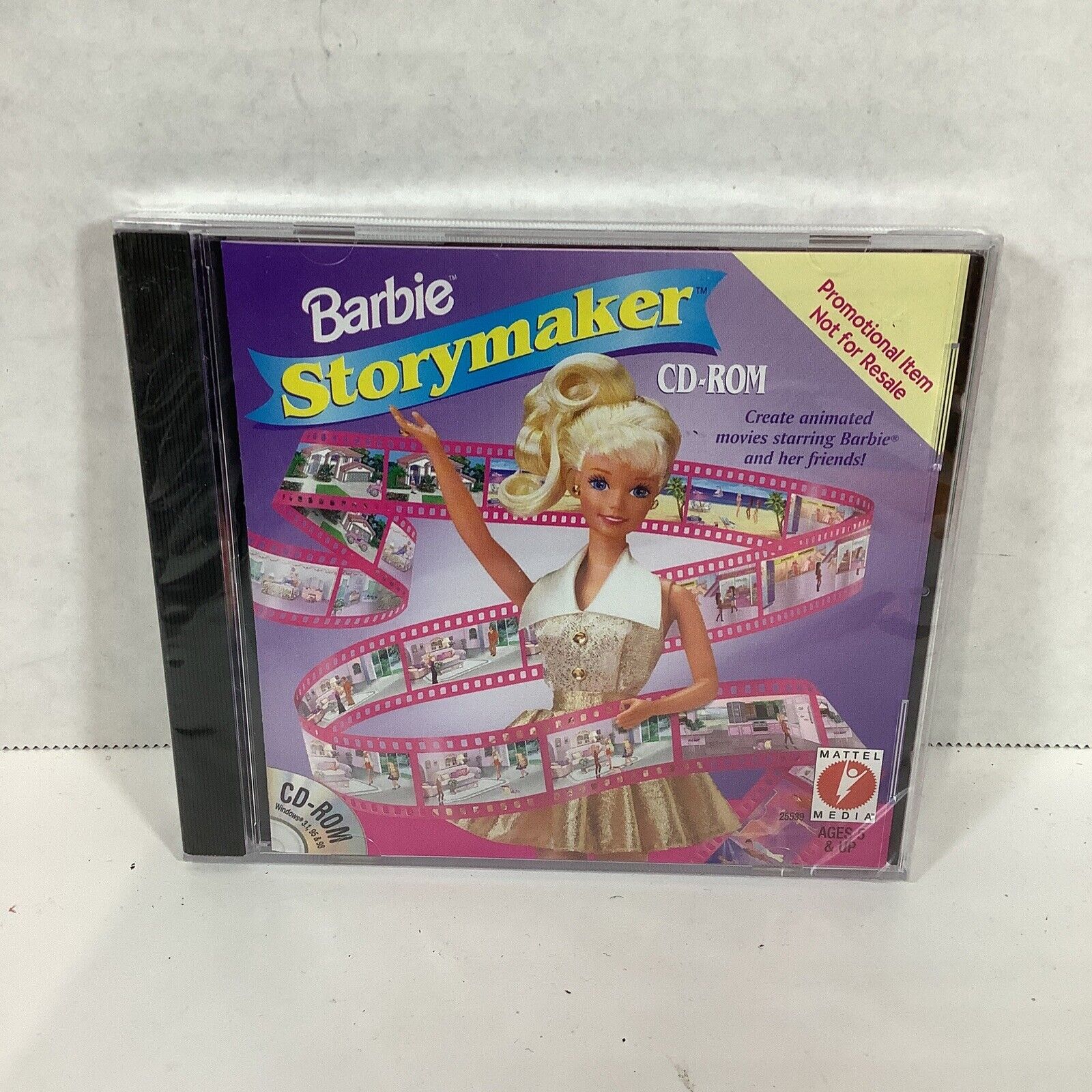 Barbie “Storymaker” CD-ROM for Windows Promo Item, 1999 Mattel Media #25539