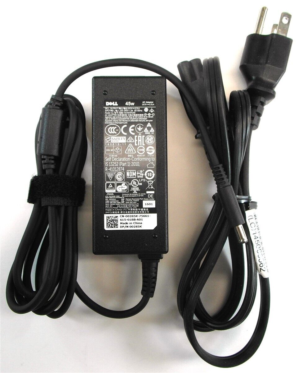 Genuine Dell Laptop Charger AC Adapter Power Supply HA45NM140 0285K 19.5V 45W