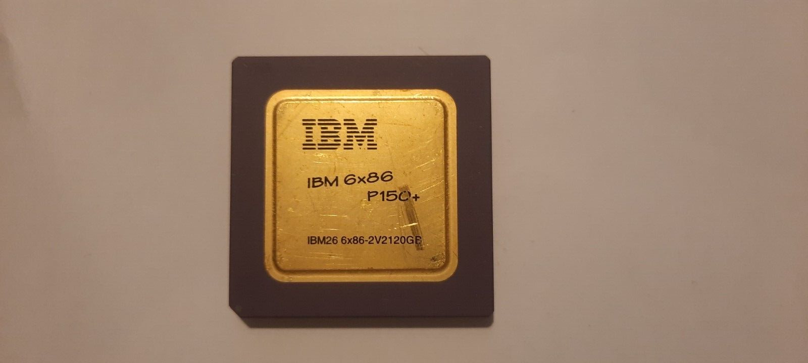 IBM 6x86 P150+ 6x86-2V2P120GB 6x86 rare round lid vintage CPU GOLD