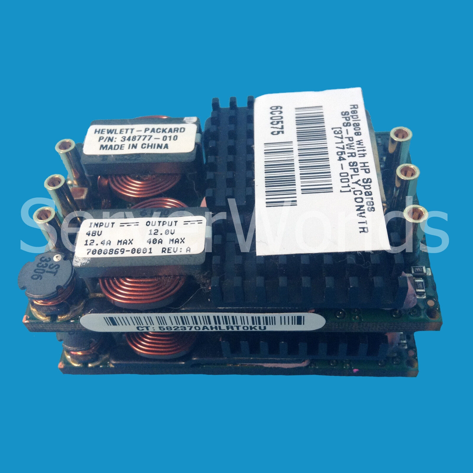 HP 371754-001 BL20p BL25p G3 Power Supply Converter 348777-010  