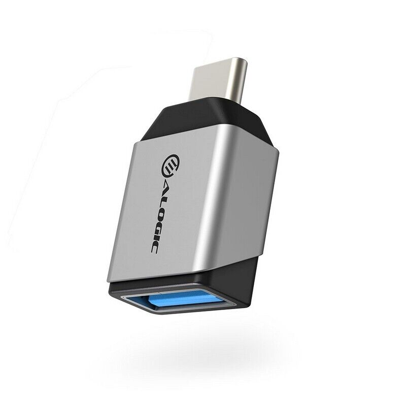 O-Alogic Ultra Mini USB 3.1 USB-C to USB-A Adapter Up to 5Gbps - Space Grey