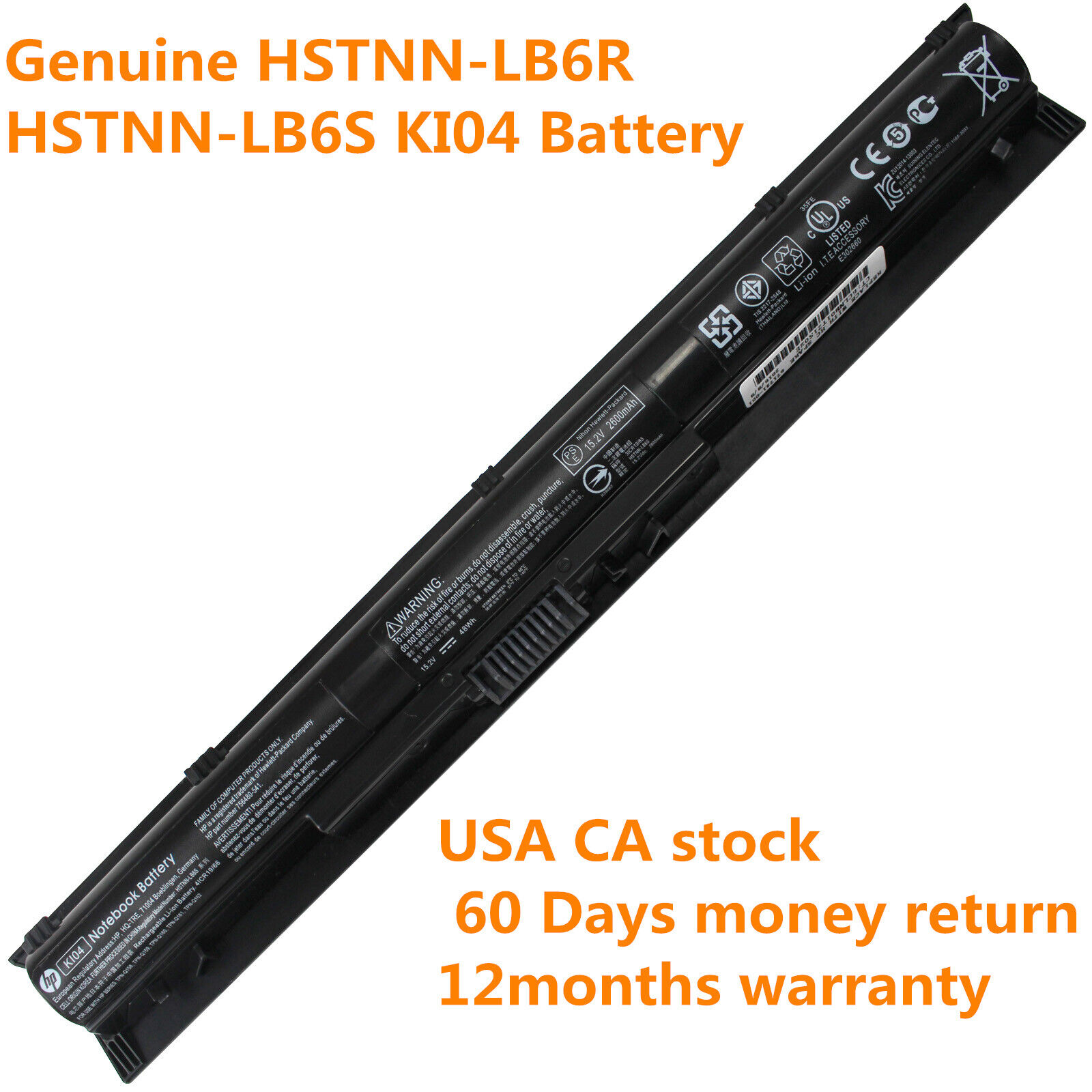 Genuine KI04 Batter for HP Pavilion 14 15 17 HSTNN-DB6T 800049-001 HSTNN-LB6S