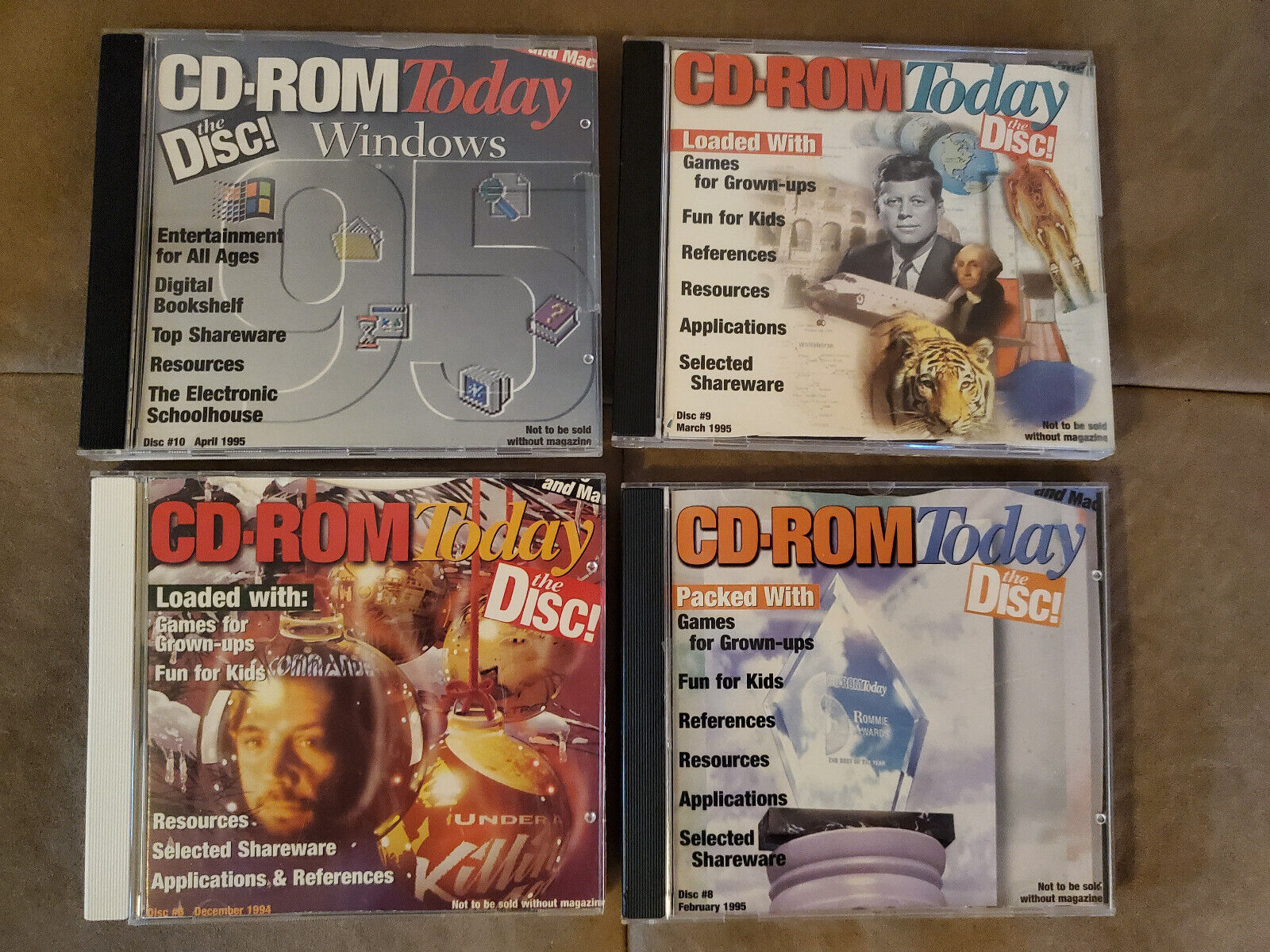 CD-ROM Today, Bundle of 4 CD-ROMs, 1994-95