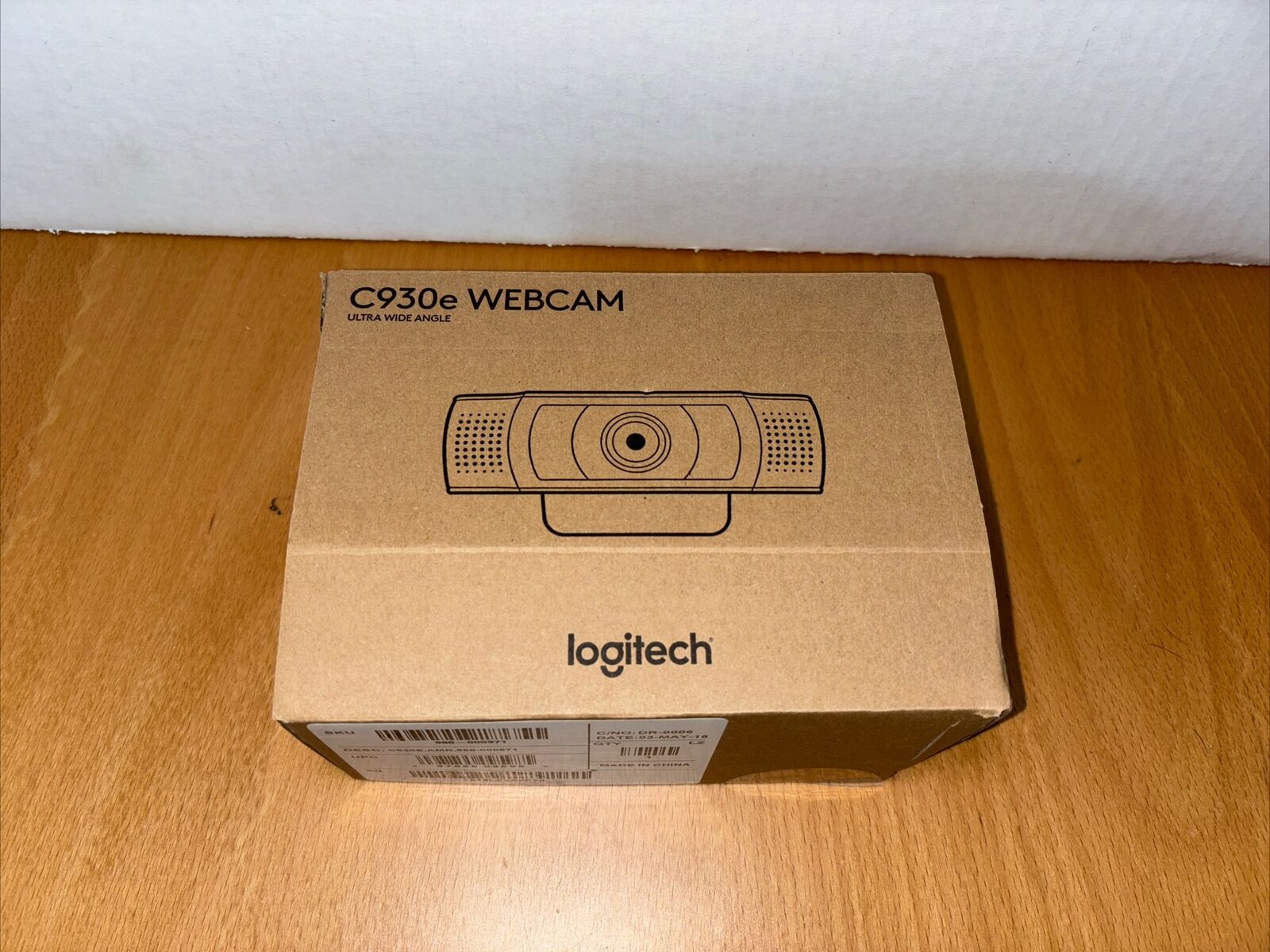Logitech C930e Webcam - Ultra Wide Angle Pro Cam Used
