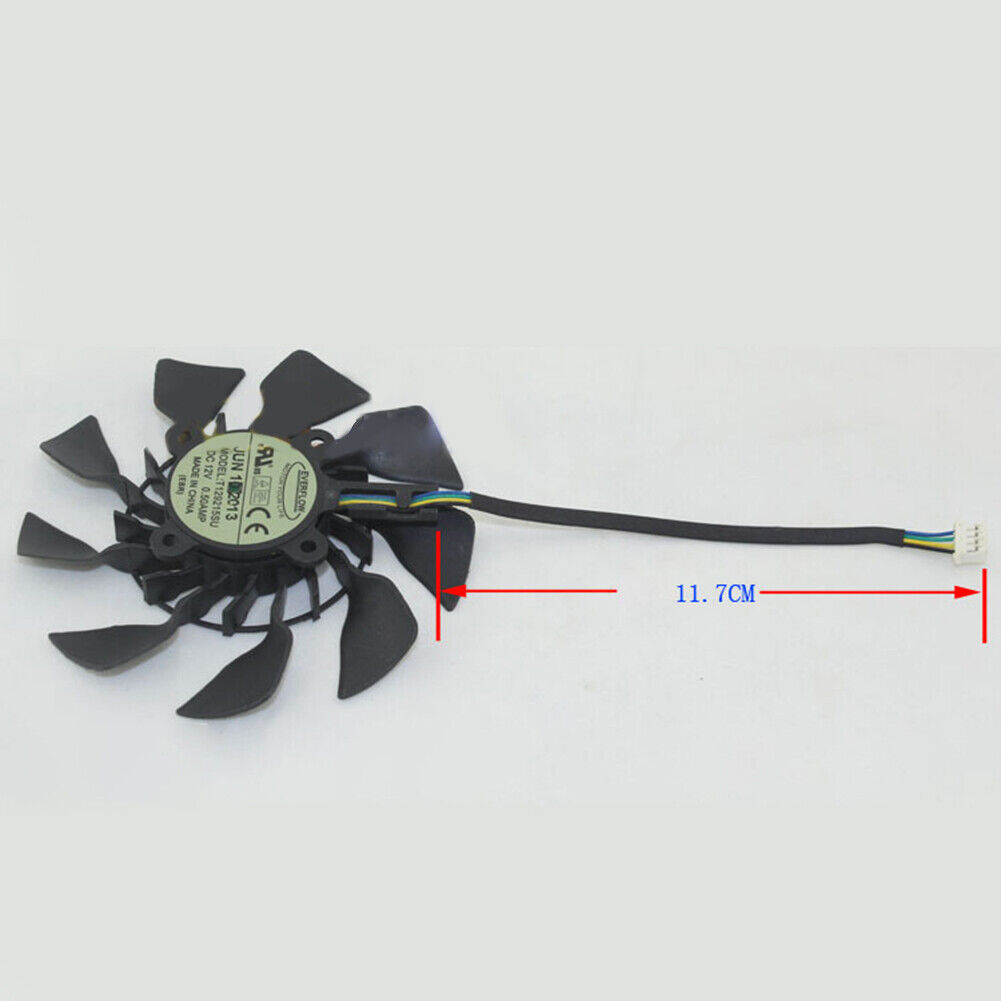 For ASUS GTX780 GTX780TI R9 280X 290X Graphics Card Cooling Fan T129215SU 5Pin