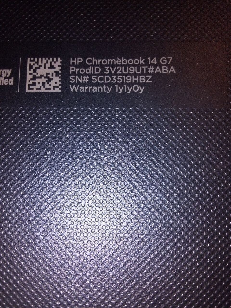 Never Used Brand New HP Chromebook 14 G7 With Bag And Adapter Charger 