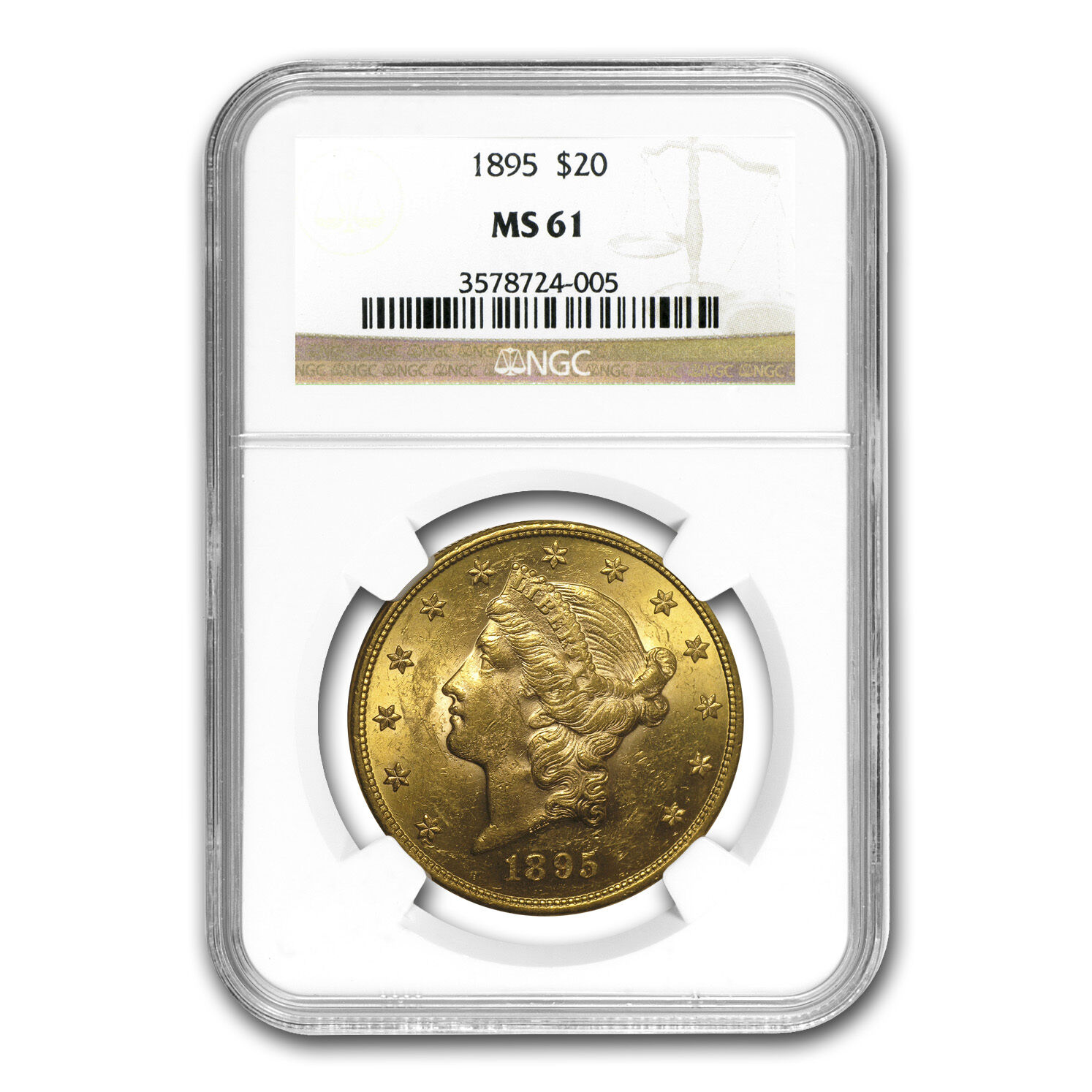 $20 Liberty Gold Double Eagle MS-61 NGC (Random) - SKU #23232