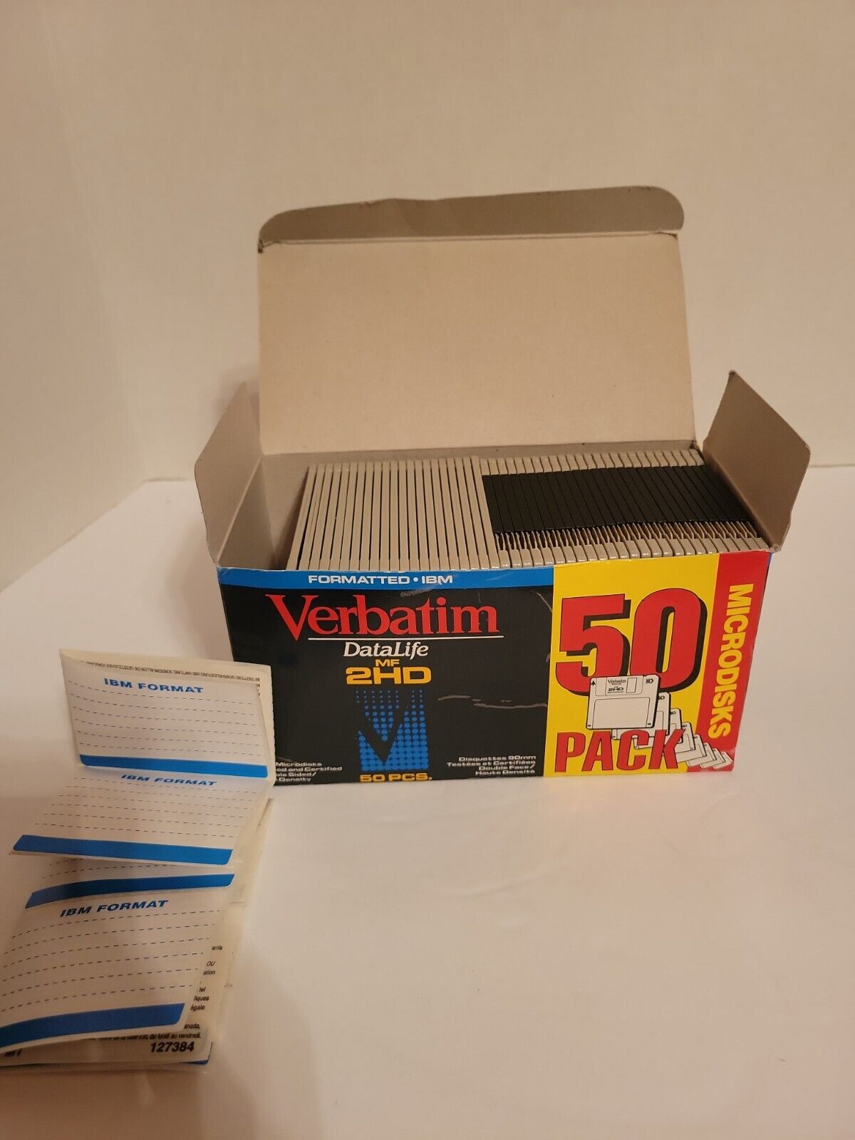 Vintage Verbatim DataLife MF 2HD Microdisks IBM Floppies Pack of 46 Not Used