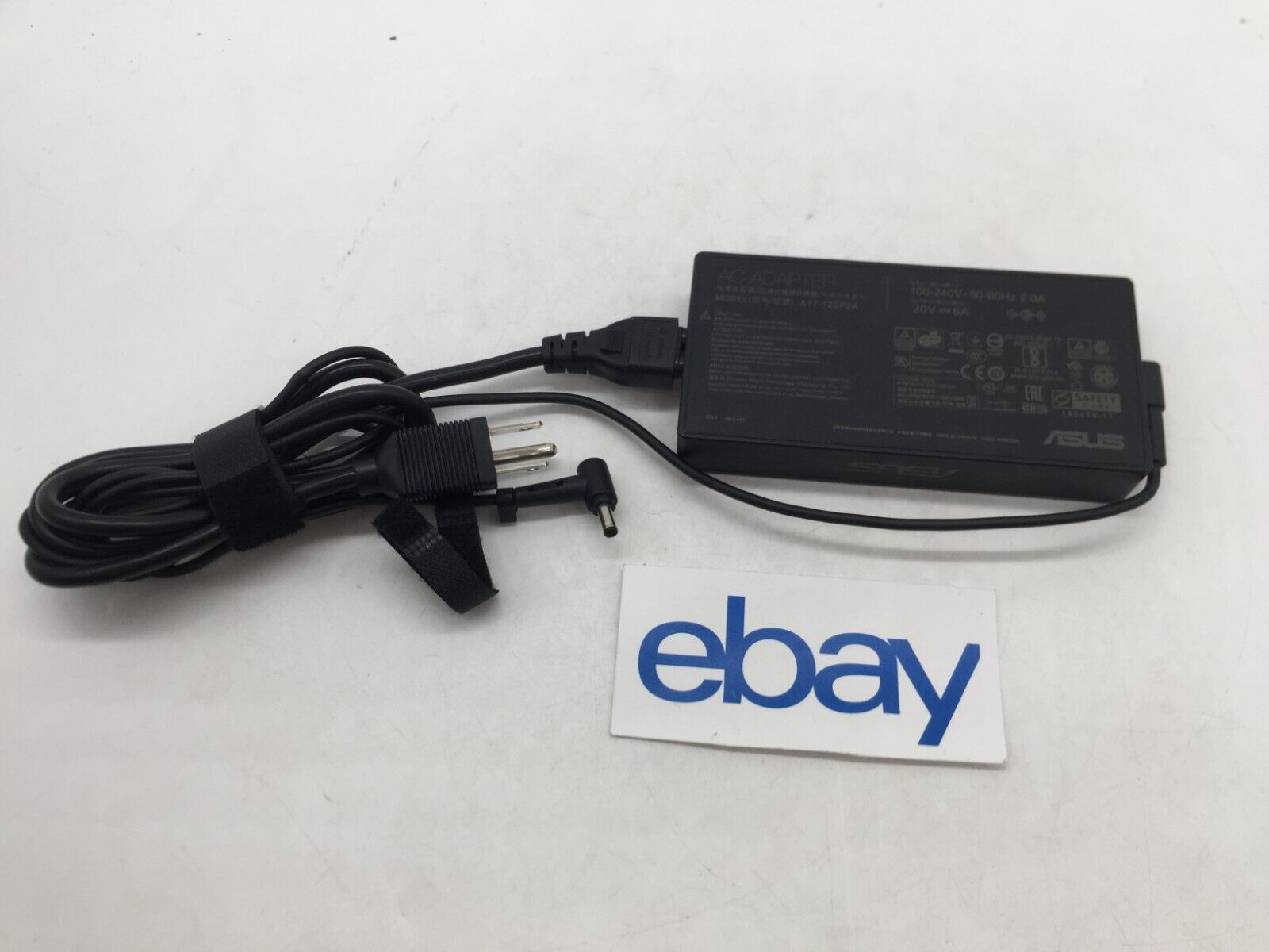 Genuine OEM 120W 20V 6A 4.5mm A17-120P2A Asus Charger AC Adapter FREE S/H