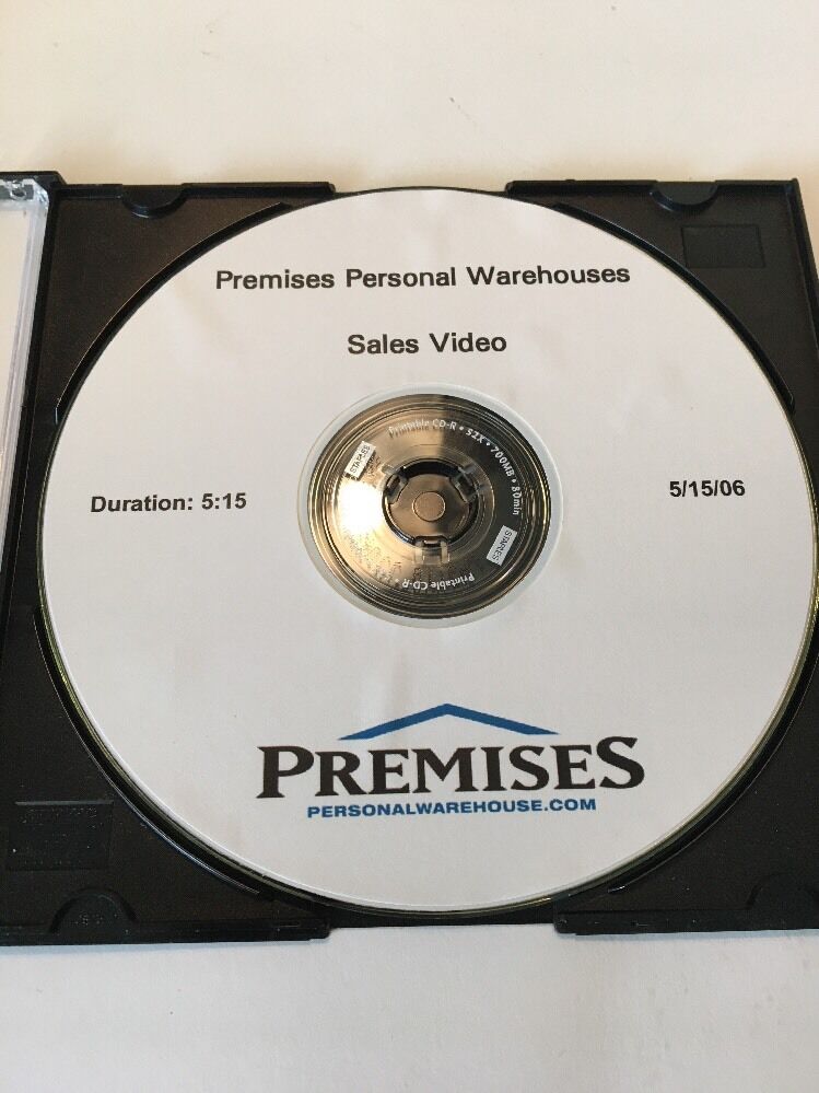 Premises Personal Warehouses Sales Video-CD-05/15/06-RARE COLLECTIBLE VINTAGE