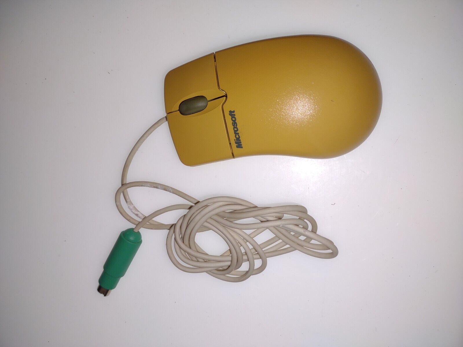 Vintage Microsoft IntelliMouse Ball Mouse 1.2A PS/2 Compatible PN X04-72167 Used
