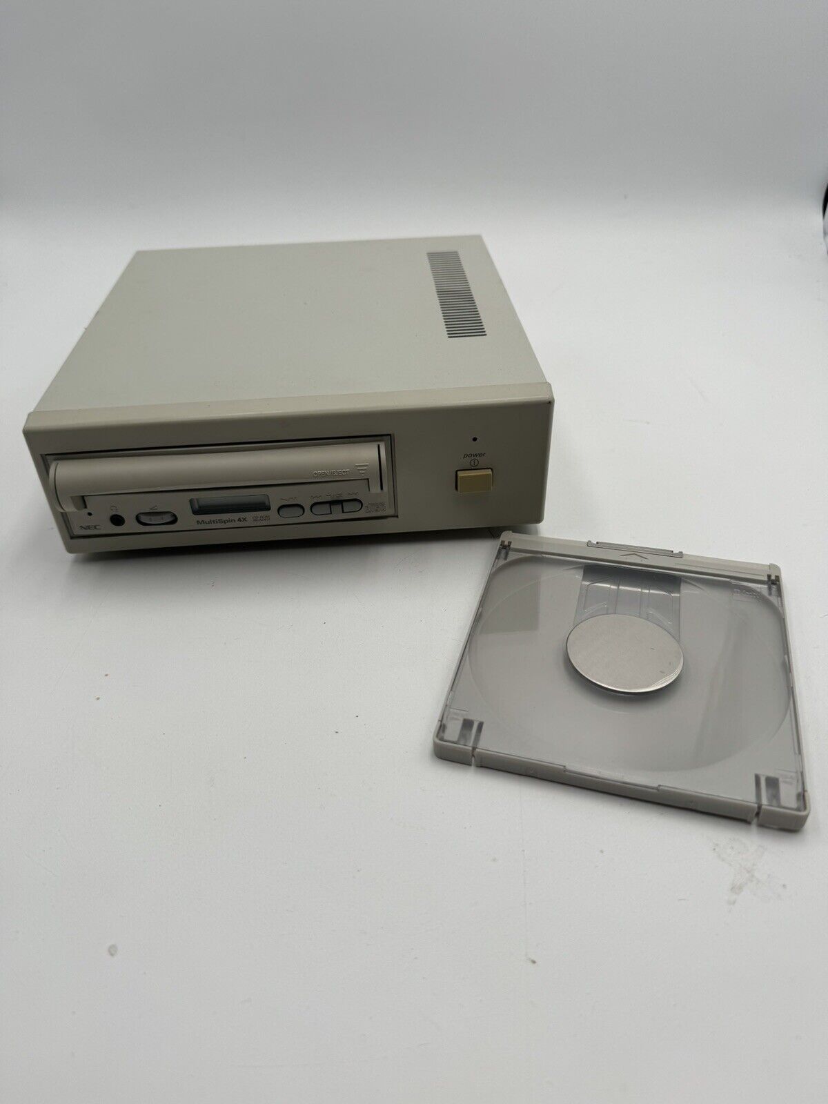 Vintage NEC Intersect External SCSI Caddy CD-Rom Reader Player CDR-74 - WORKS