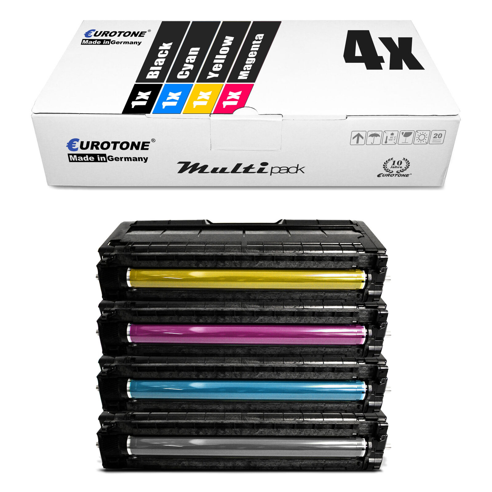 4x Eco Ink Cartridge for Ricoh SP C-252-sf