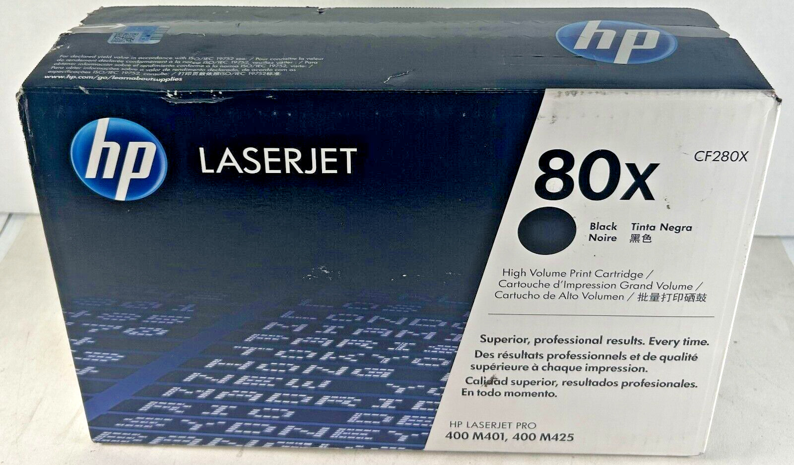 Genuine HP 80X CF280X Black Toner for LaserJet Pro 400 M401, M425