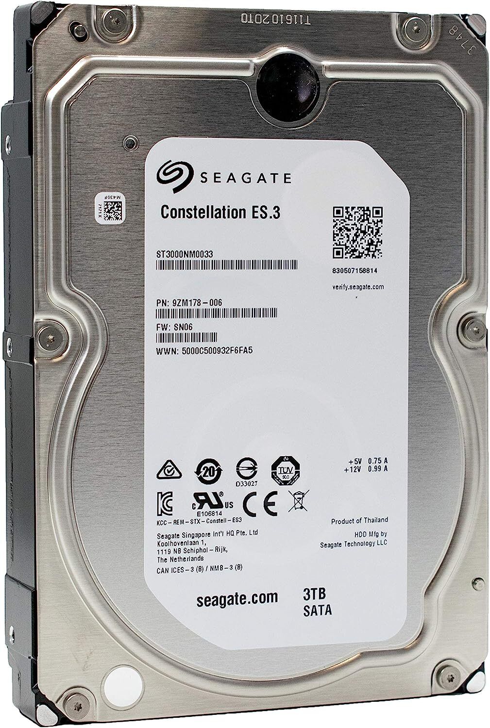 Seagate Constellation ES.3 3TB,Internal,7200RPM,3.5