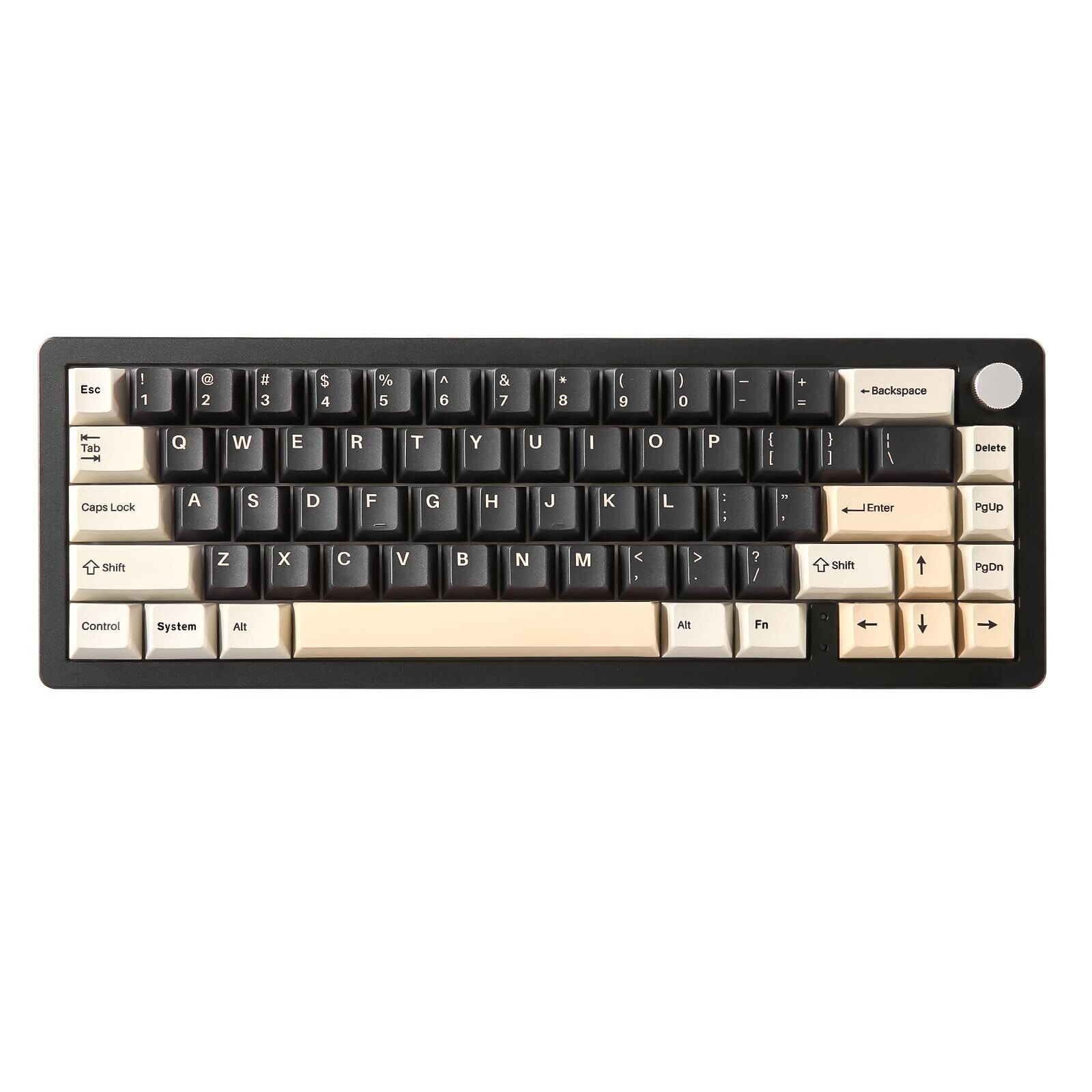 YUNZII AL66 Wireless Mechanical Keyboard,65% Knob Control Aluminum Gaming Key...