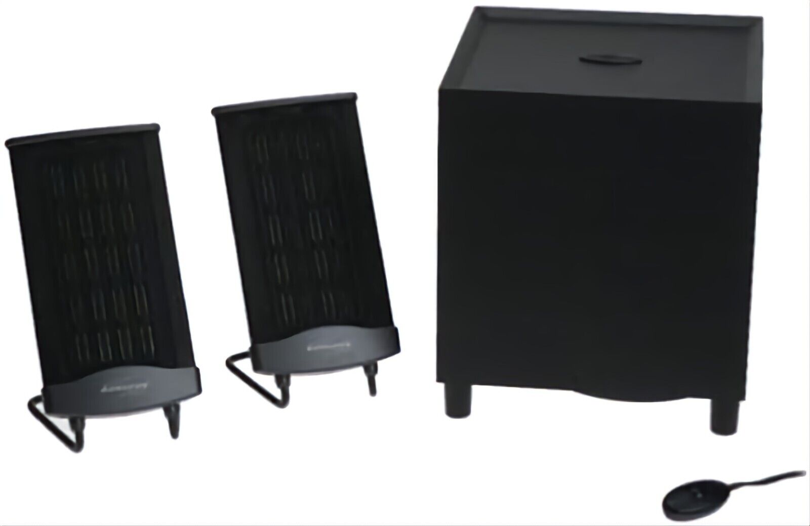 Rare Monsoon MM-700 Flat Panel Speaker System w/Subwoofer Amplified Sounds Great