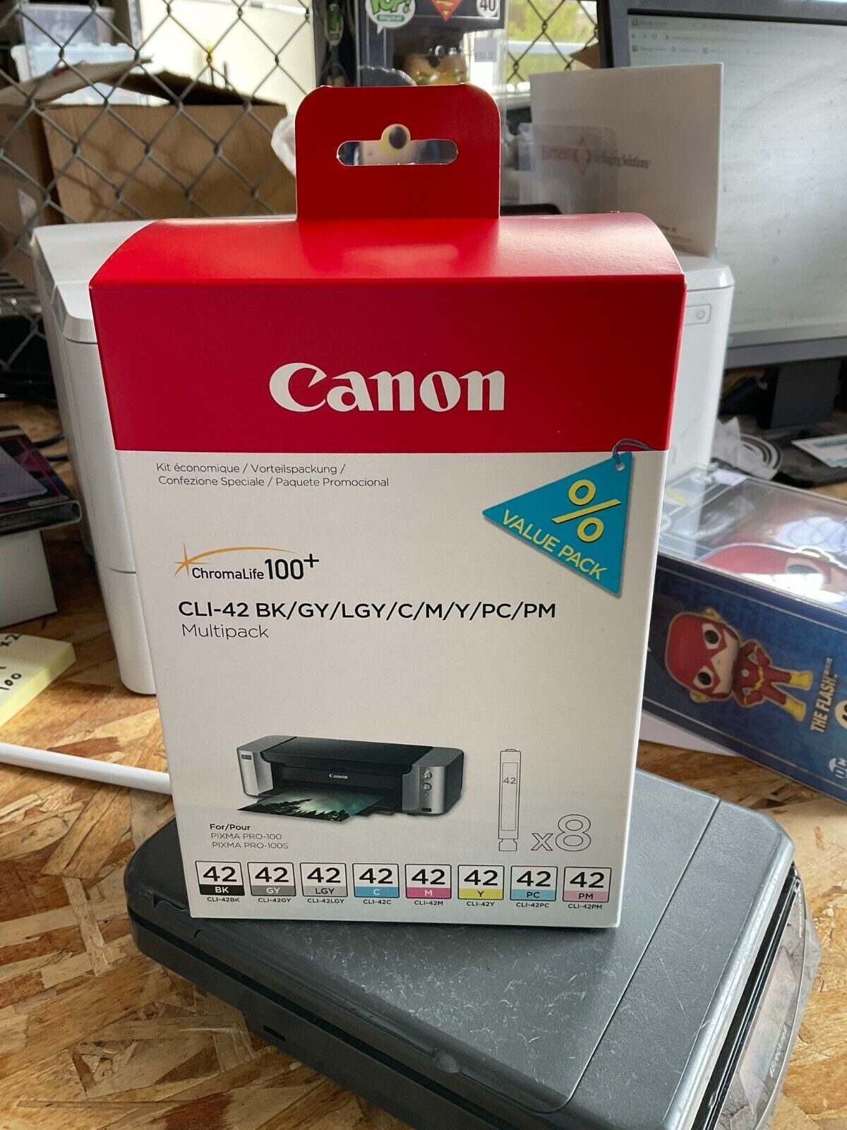 Genuine Canon CLI-42 (6384B007) Ink Cartridge - 8 Pack Brand New