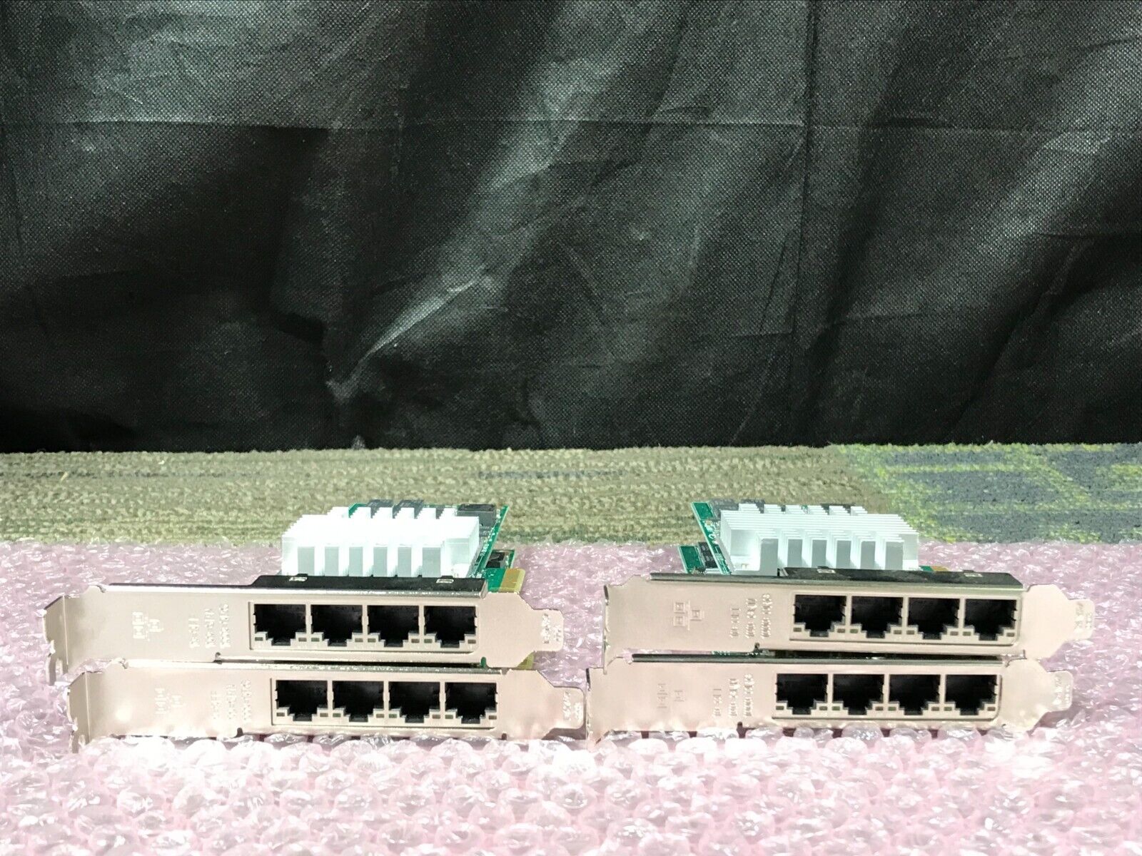 (4x) IBM PRO/1000 QUAD-PORT PCIe SERVER ADAPTER FRU P/N: 39Y6138