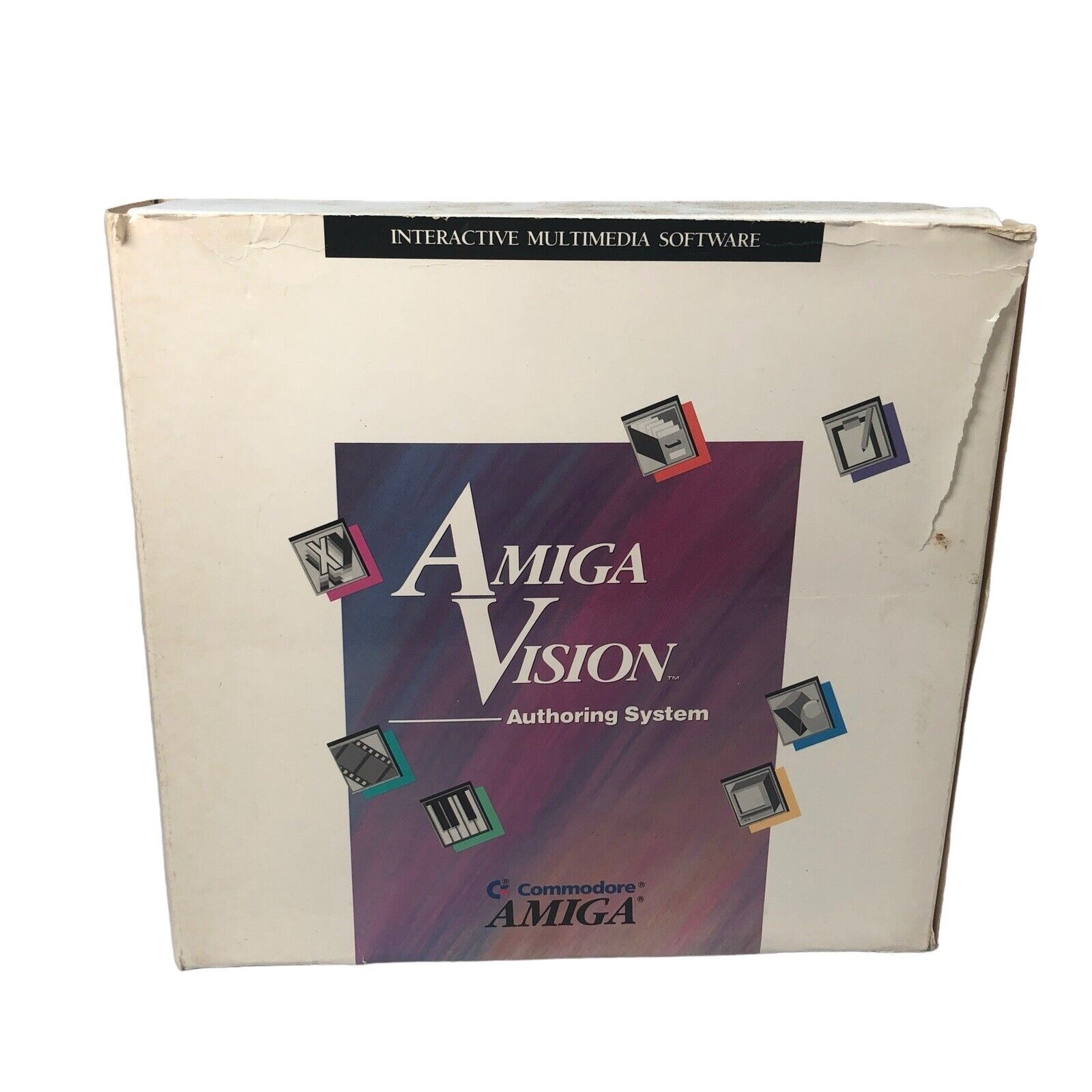 Amiga Vision Authoring System Complete In Box Binder Manual and Disks | #3571