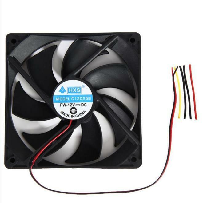 1-4pcs 120mm 120x25mm 12V 4Pin DC Brushless PC Computer Case Cooling Fan 1800PRM