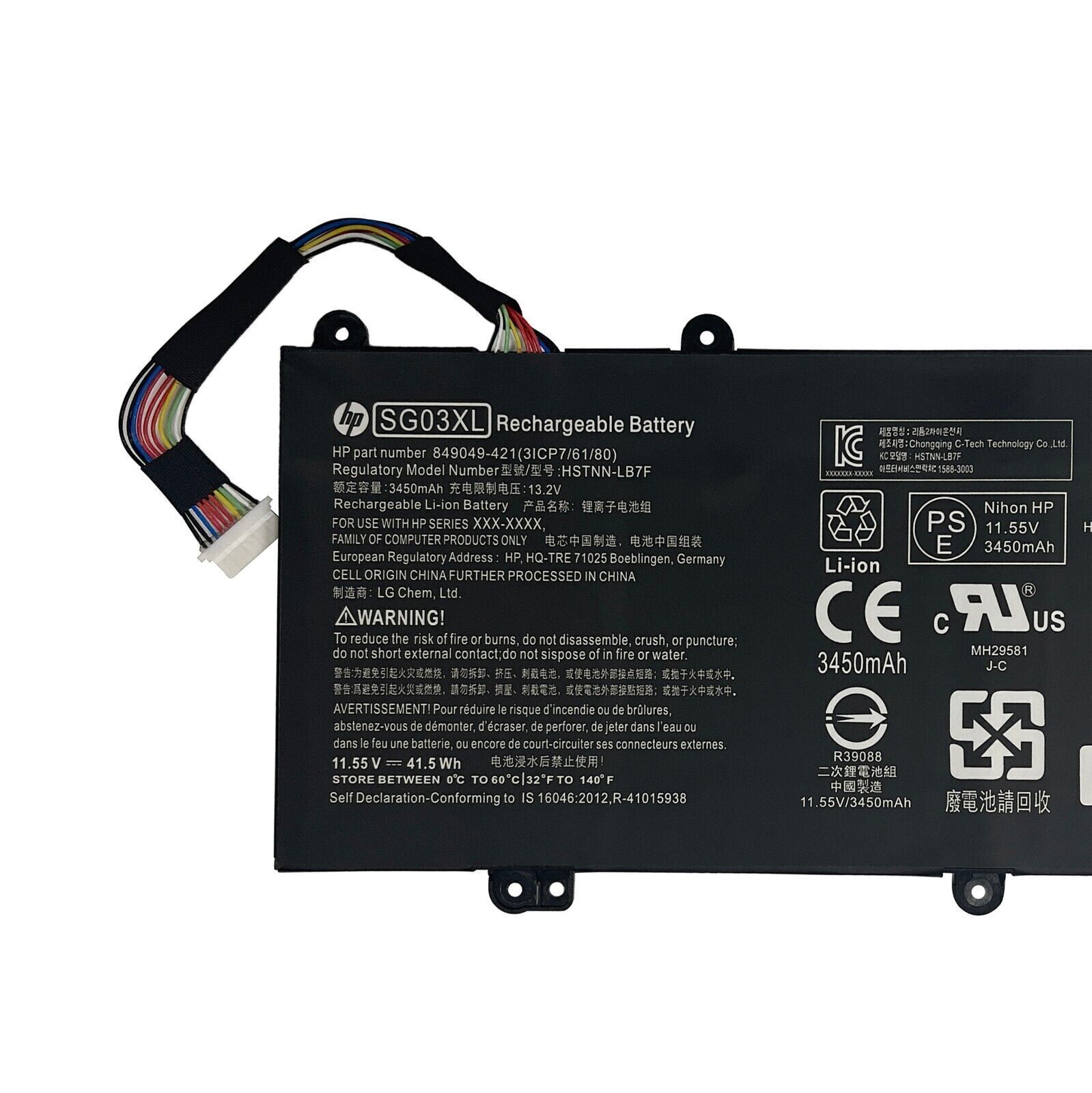 Genuine 41.5Wh SG03XL Battery For HP Envy 17-u011nr  17t-u000 m7-u109dx Notebook