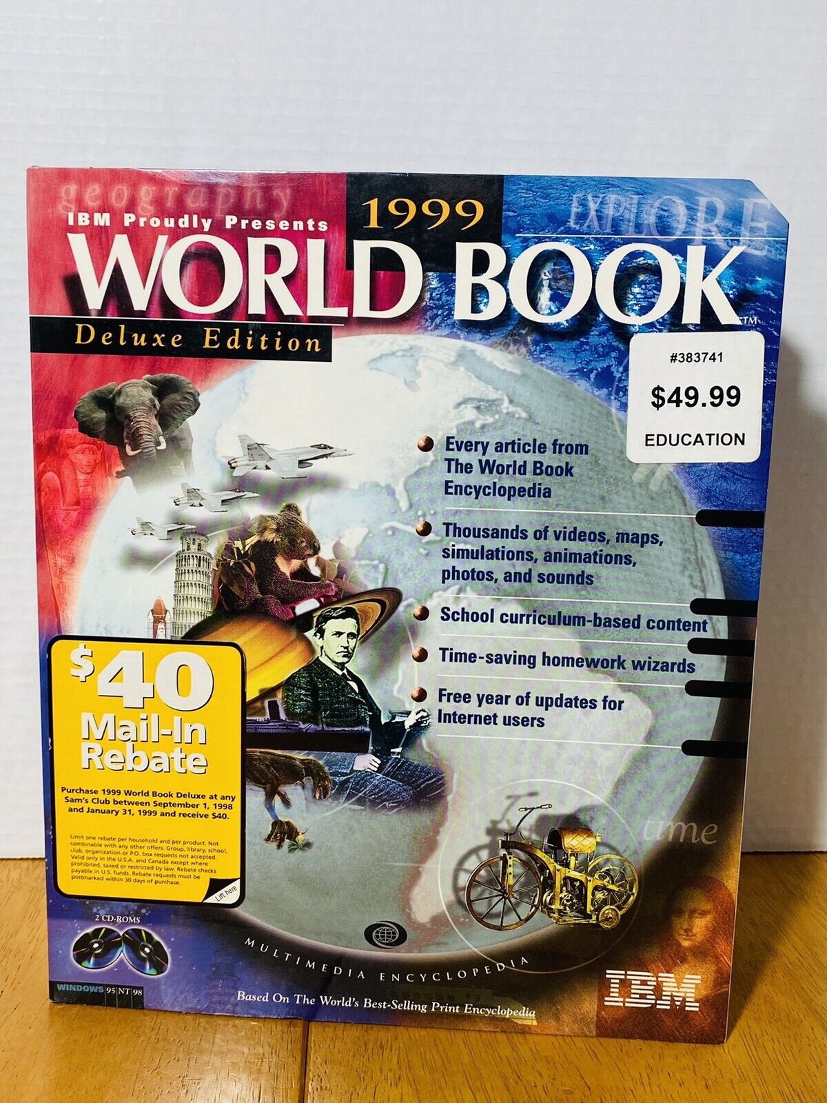 1999 IBM DELUXE EDITION WORLD BOOK MULTIMEDIA ENCYCLOPEDIA CD ROMS