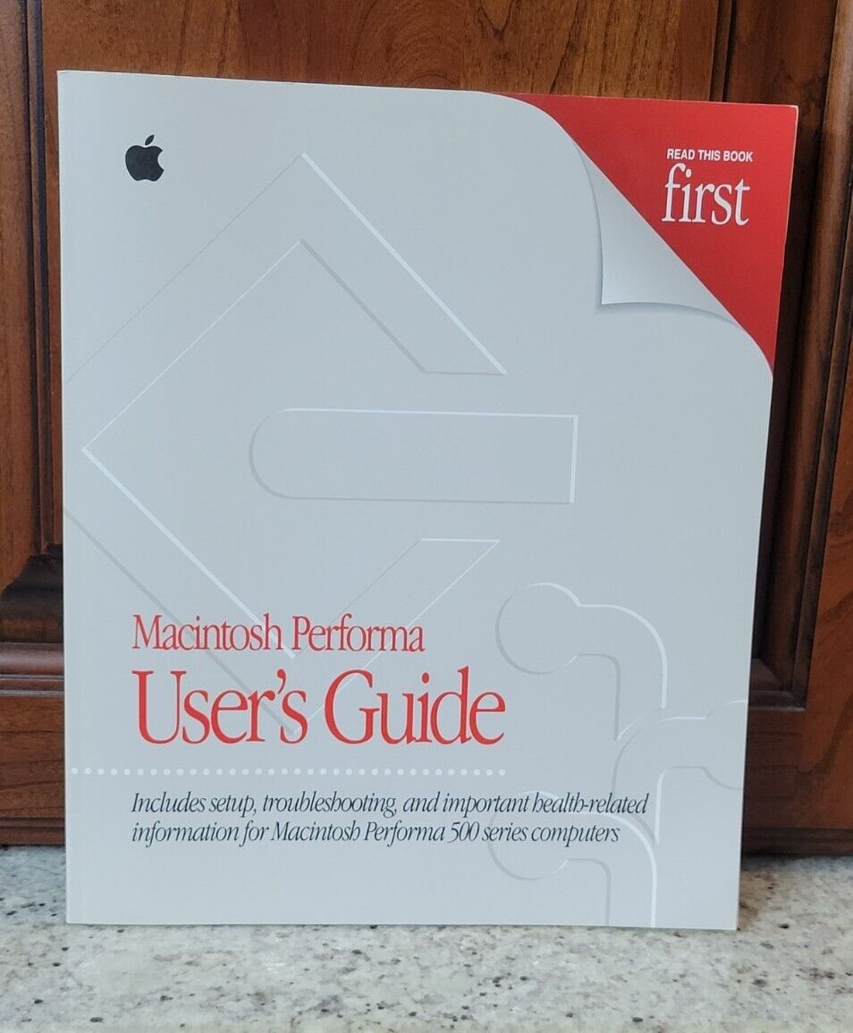 RARE 1994 VTG Macintosh Performa User\'s Guide LC 500 Series Computers NICE CLEAN