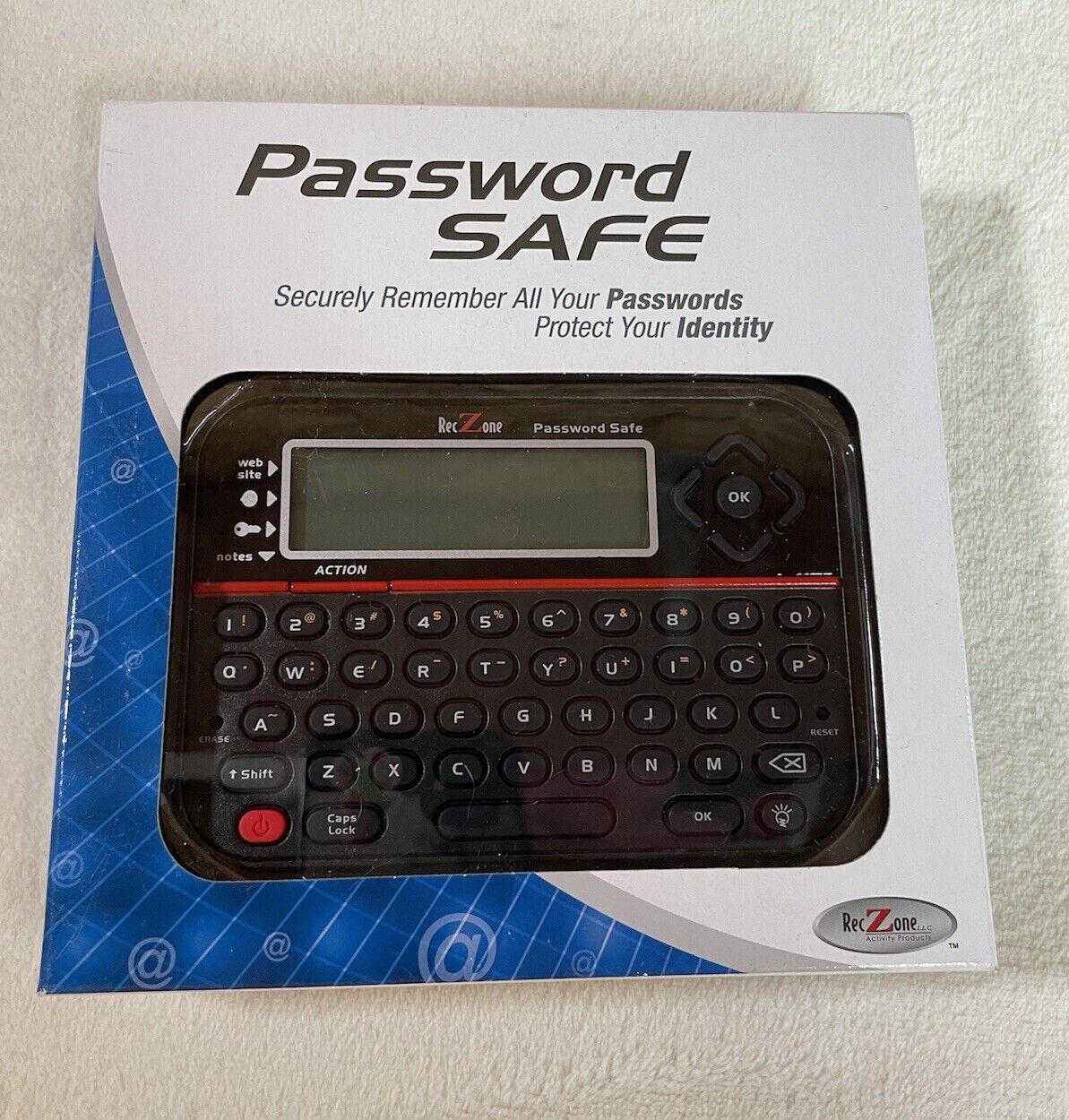 Reczone Password Keeper Safe Vault Model #595 Password Keeper/ Organizer New 
