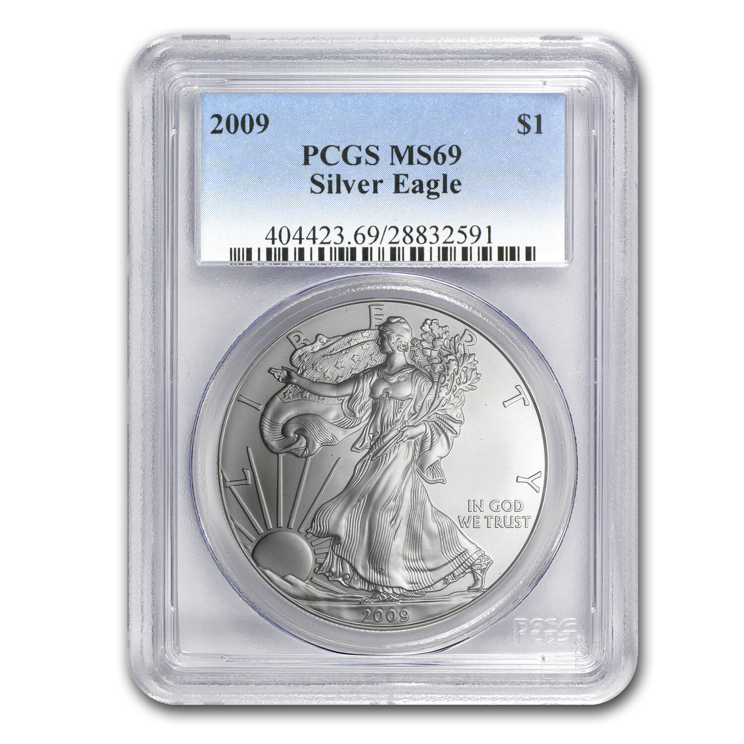2009 1 oz Silver American Eagle Coin - MS-69 PCGS - SKU #61313
