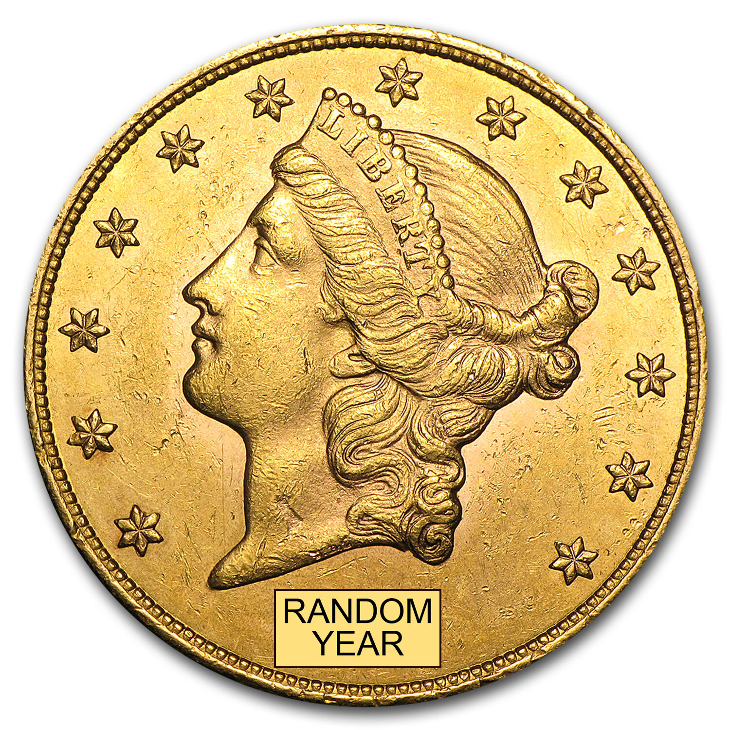 $20 Liberty Gold Double Eagle Almost Uncirculated - Random Year