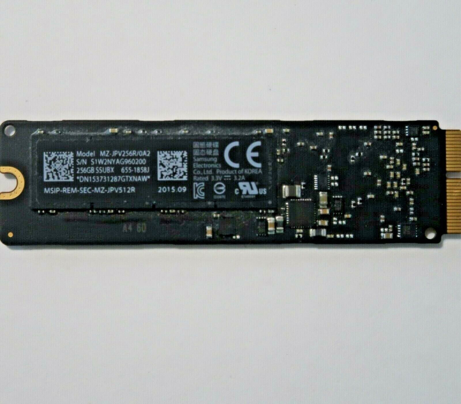 **For Parts/Not Working** Samsung 256GB (MZ-JPV256R/0A2) SSD Apple# 655-1858J