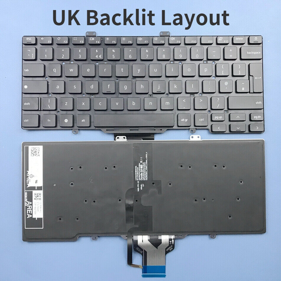 US UK Laptop Keyboard For DELL Latitude 7400 5400 5401 5410 5411 7410 Series
