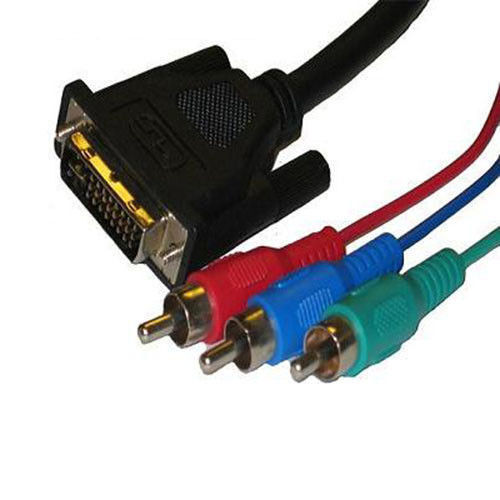 10 Ft High Performance DVI to 3-RCA RGB Component Video Cable