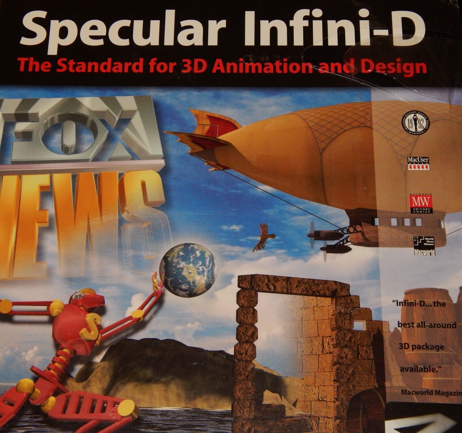 Computer Program, 1995, SPECULAR INFINI-D, 3D Animation & Design,  Modeling