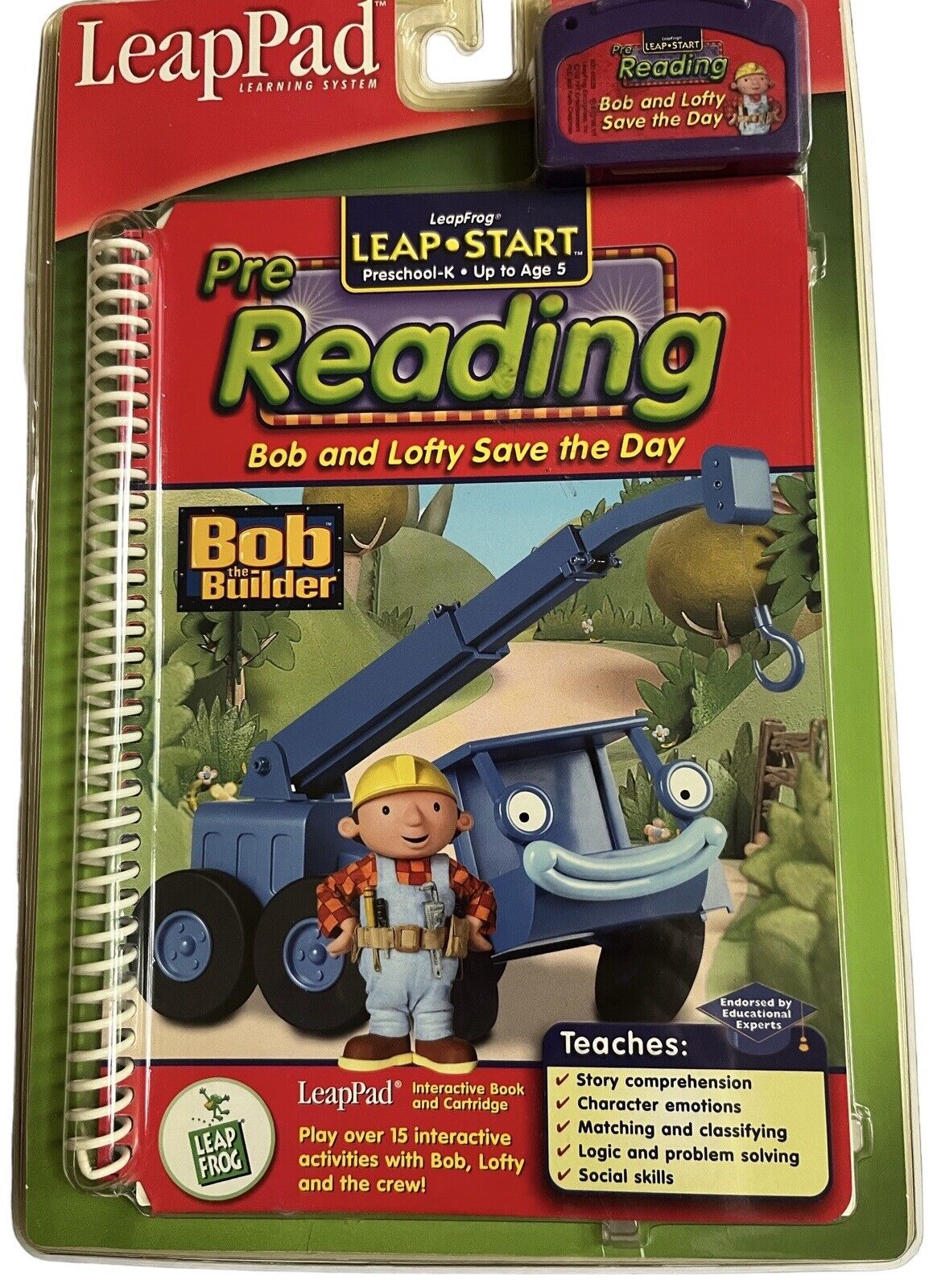 LeapFrog LeapPad Bob and Lofty Save the Day Pre-Reading Bob The Builder New