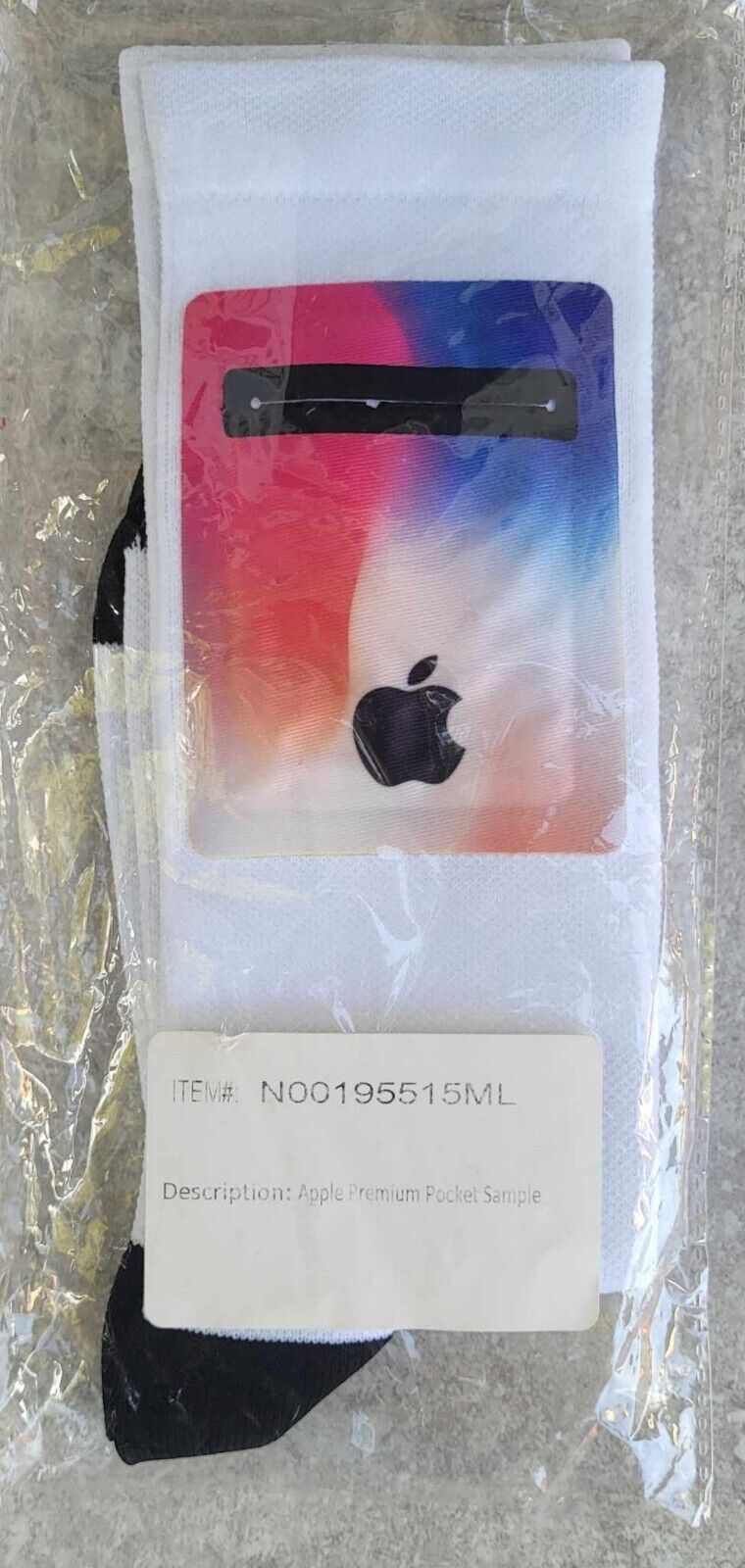 RARE VTG Prototype Macintosh Iphone Ipod Apple Tie Dyed Pocket Socks FREEUSHIP