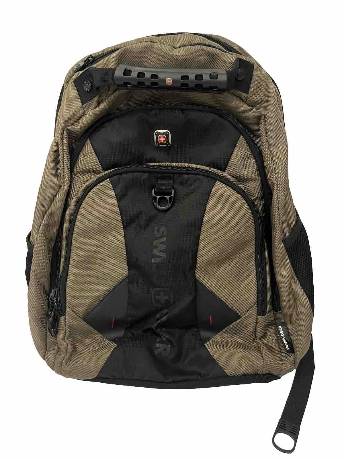 Swiss Gear Black Green Laptop Backpack 