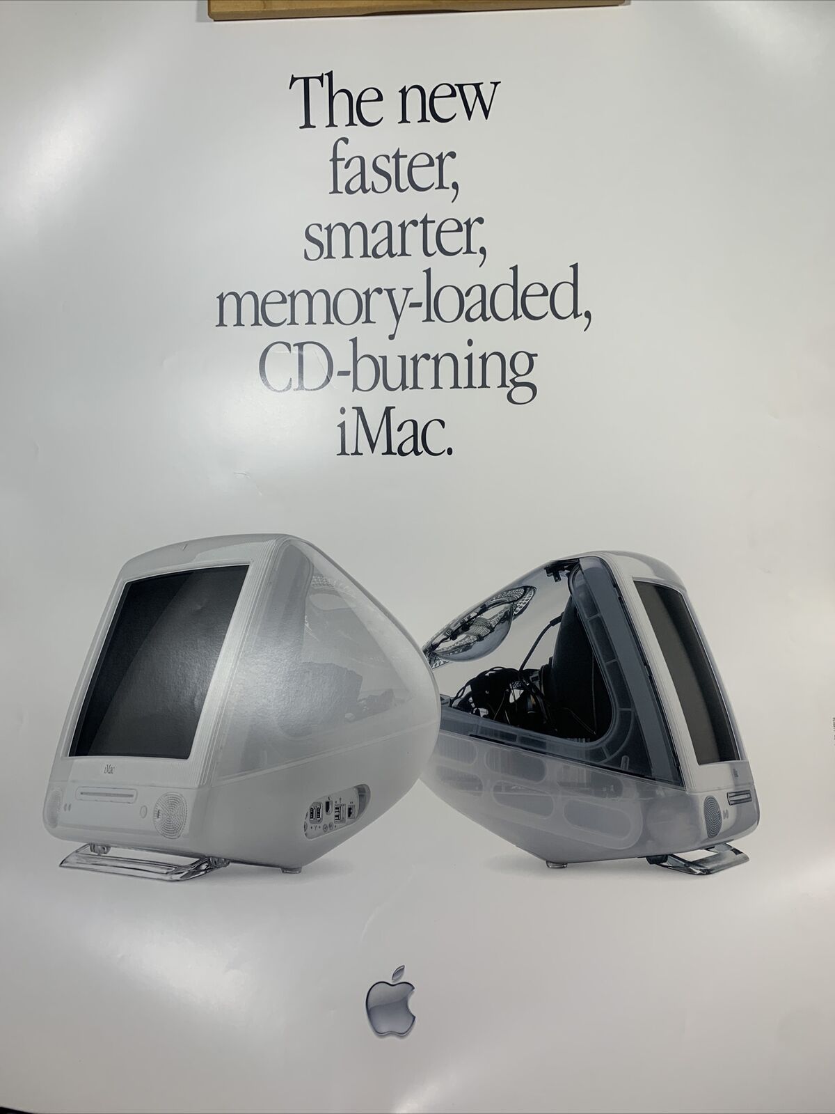 Vintage iMac Authentic Apple in-store Promo Poster 22 x 28\